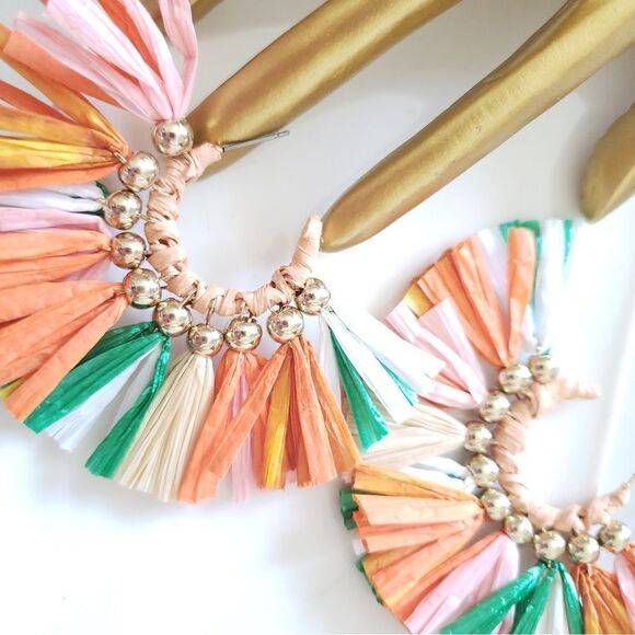 New! FP Emelie Raffia Earrings - Picture 12 of 13